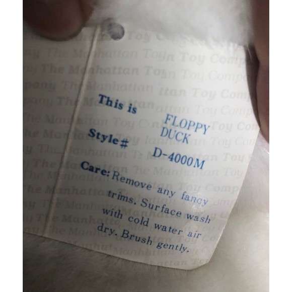 Manhattan Toy Plush Floppy Duck - Picture 3 of 3